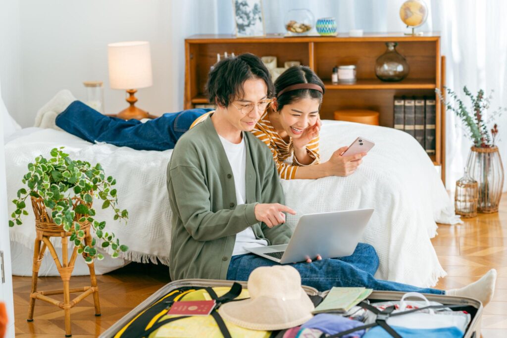 host and guest enjoying cozy airbnb room while applying strategies to Block AirDNA from Having Access to Airbnb Listing